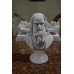 Escultura Busto Leonardo Da Vinci Po Marmore 15cm Made Italy