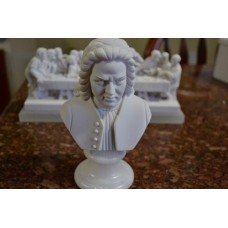 Busto Johann Sebastian Bach Po Marmore 15cm Made In Italy