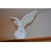 Escultura Aguia Asas Abertas Po Marmore 38cm Made In Italy