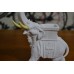 Escultura Elefante Marfin Indiano Po Marmore 14cm Made Italy