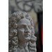 Escultura Busto Sir Isaac Newton Marmore 15cm Made Italy