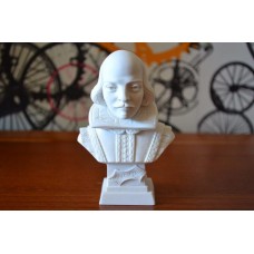 Escultura Busto William Shakespeare Po Marmore 11cm Italy